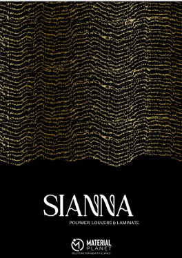 Sianna Polymer Louver 15mm Laminate 1.5mm Size-10feet by 4feet 8feet by 4feet Material Planet
